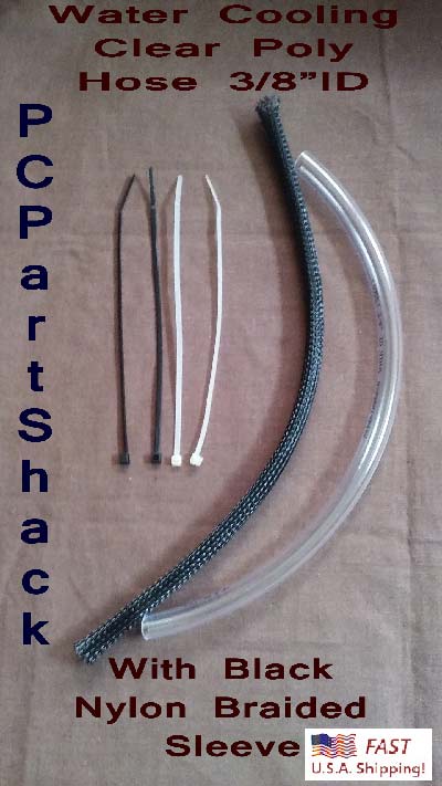 Water Cooling Clear PVC Vinyl Tubing 3/8" x 1ft